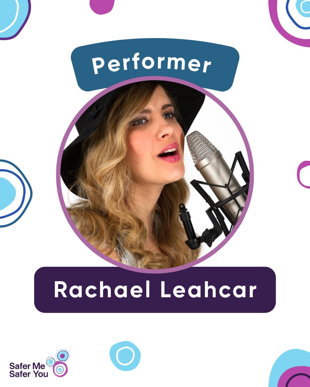 We are so excited to announce the next performers in our incredible Big Meeting line-up. 

Bringing her dynamic range and explosive vocals to the stage is Rachael Leahcar, the ARIA charting songstress will perform a number of tunes, including Burning in the Light, which she wrote for the SMSY project. 

There will be no afternoon dip at the meeting, ensuring the vibes stay upbeat, is Canberra’s leading all abilities, all attitude movers and groovers, the Xtreme Stars Dance Troupe. 

Join the fun at the ANU on 23 June or watch online. 

Tickets: SaferMeSaferYou.org.au

Tile 1: A white tile with pink, green, blue, and purple circles with a photo of Rachael Leahcar and text that reads “Performer. Rachael Leahcar”.

Tile 2: A white tile with blue, pink, green, and blue circles with a photo of the Xtreme Stars Dance Troupe with text that reads “Performer. Xtreme Stars Dance Troupe”.